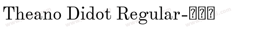 Theano Didot Regular字体转换